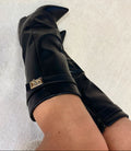 Ayeses leather black boots